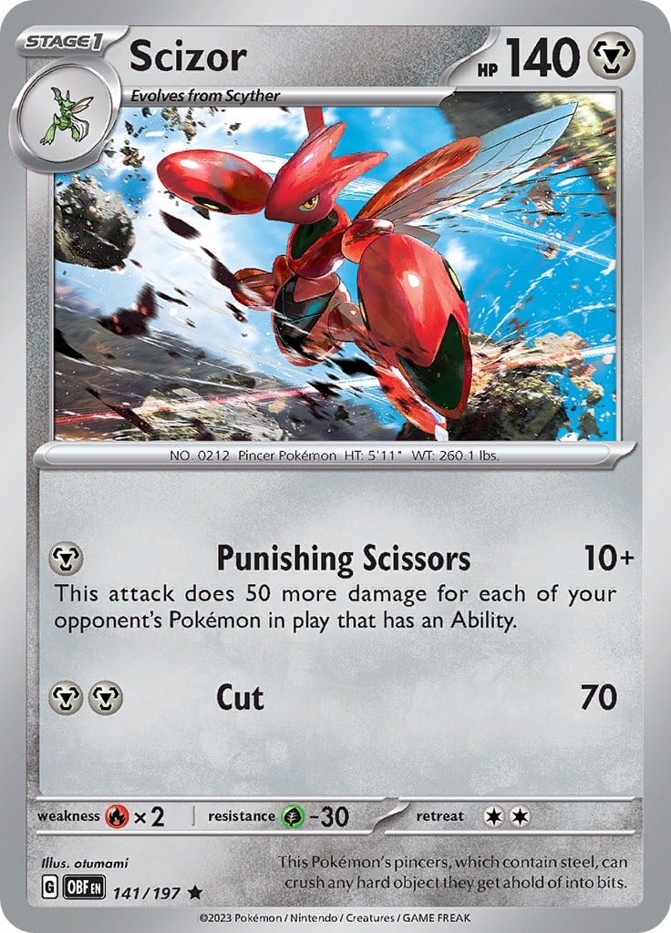 Scizor - Ossidiana Infuocata 141/197 [ Italiano ]