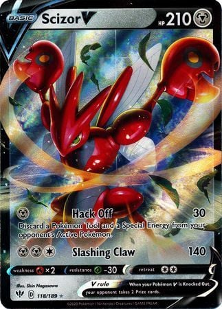 Scizor V - Fiamme Oscure 118/189 [ Italiano / Inglese ]