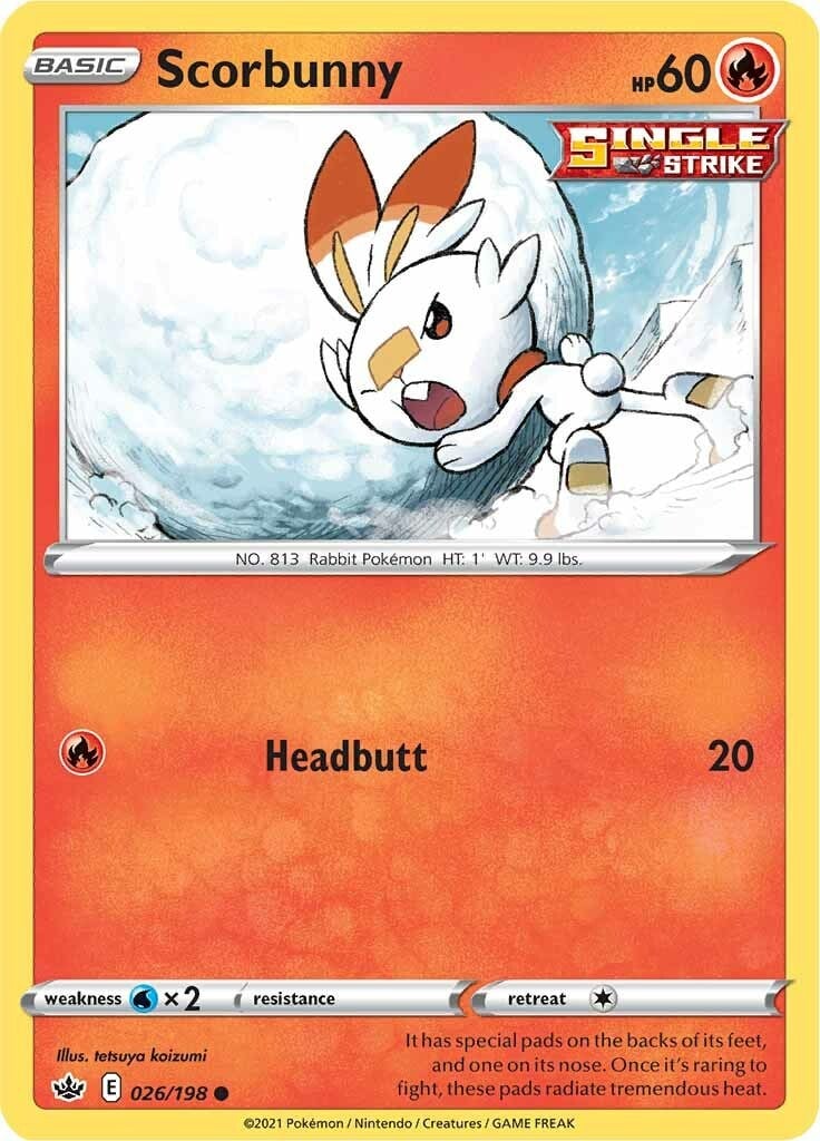 Scorbunny - Regno Glaciale 026/198 [ Italiano / Inglese ]