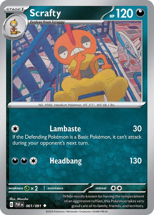 Scrafty - Destino di Paldea 061/091 [ Italiano / Inglese ]