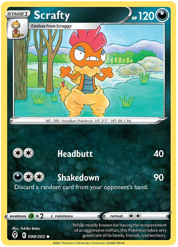Scrafty - Evoluzioni Eteree 099/203 [ Italiano / Inglese ]