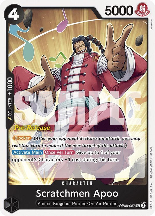 Scratchmen Apoo OP08-087 [ Inglese / Giapponese / Francese / Cinese Semplificato ]