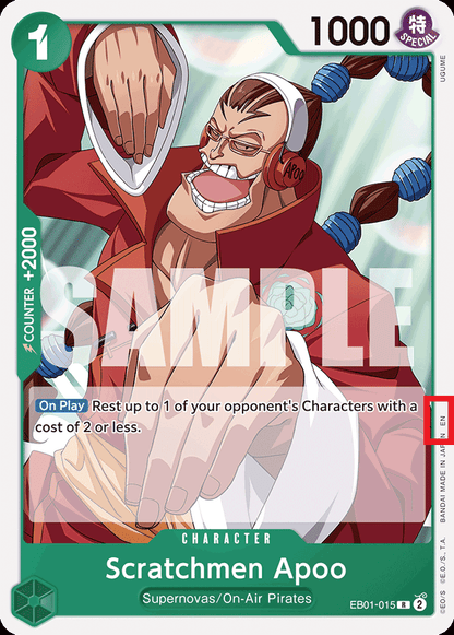 Scratchmen Apoo EB01-015 [ Inglese / Giapponese / Francese / Cinese Semplificato ]