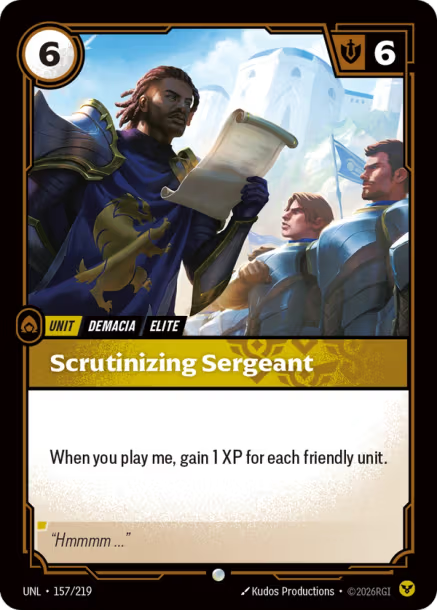 Scrutinizing Sergeant (Common) [ Inglese / Cinese Semplificato ]