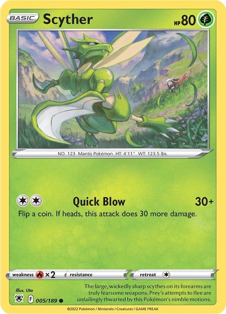 Scyther - Lucentezza Siderale 005/189 [ Italiano / Inglese ]