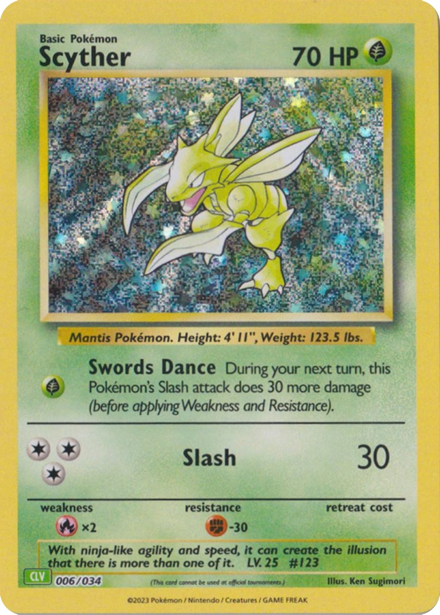 Scyther - Pokémon TCG Classic: Venusaur & Lugia ex Deck 006/034 [ Inglese ]