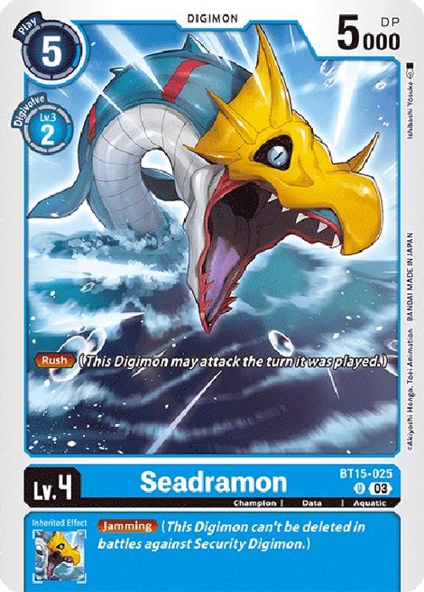 Seadramon BT15-025 [ Inglese / Giapponese ]