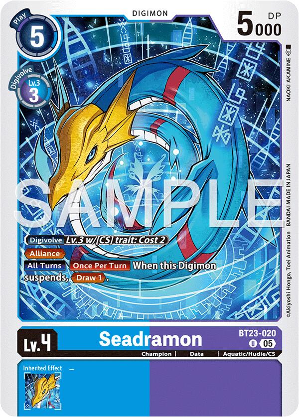 Seadramon BT23-020 [ Inglese / Giapponese ]