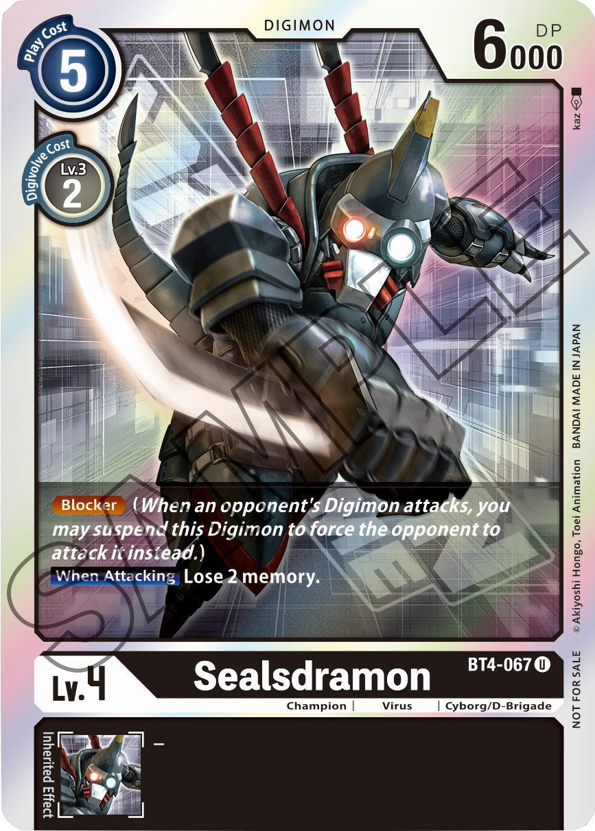 Sealsdramon BT4-067 [ Inglese / Giapponese ]