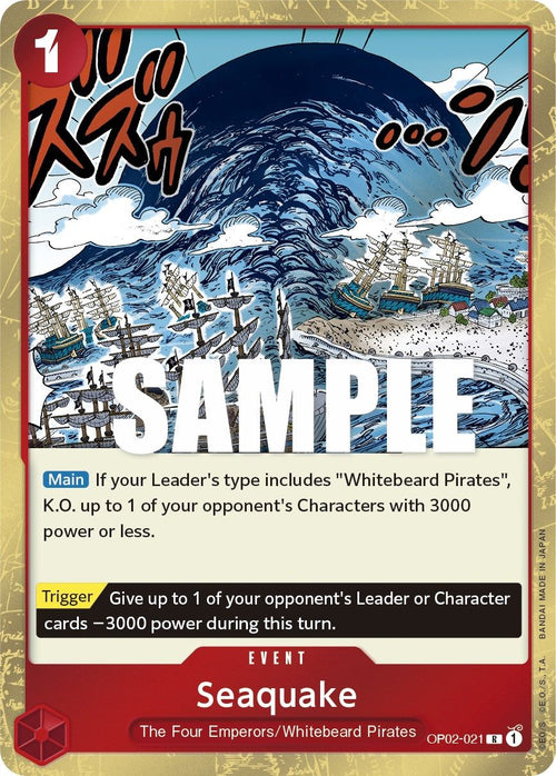 Seaquake OP02-021 [ Inglese / Giapponese / Francese / Cinese Semplificato ]