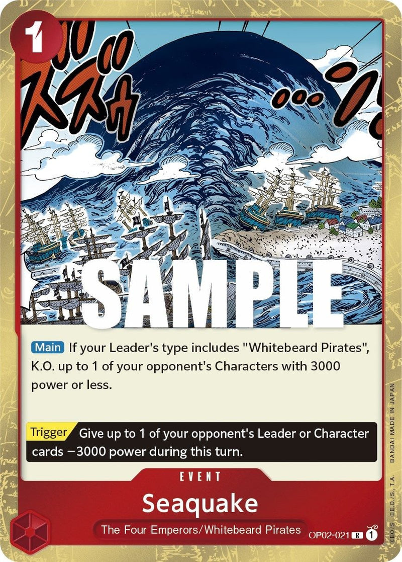Seaquake OP02-021 [ Inglese / Giapponese / Francese / Cinese Semplificato ]