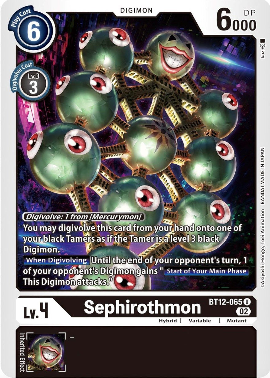 Sephirothmon BT12-065 [ Inglese / Giapponese ]