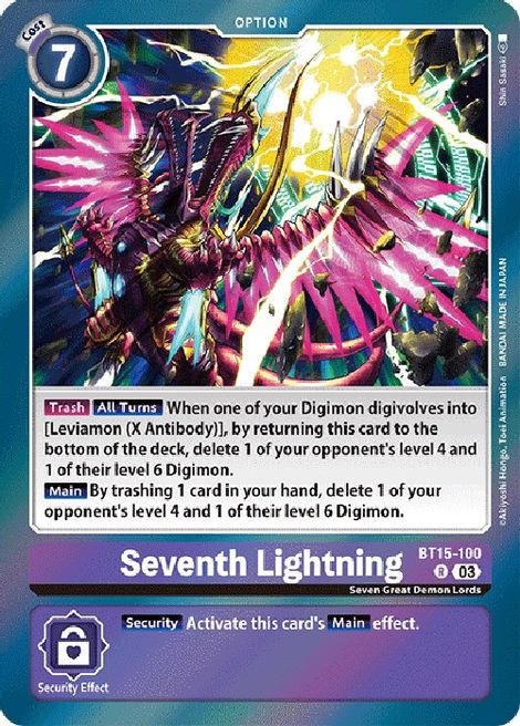 Seventh Lightning BT15-100 [ Inglese / Giapponese ]