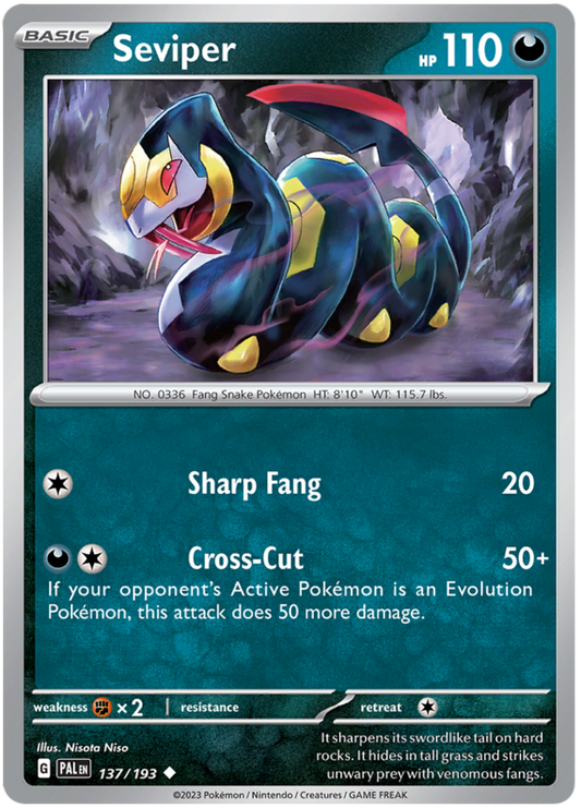 Seviper - Evoluzioni a Paldea 137/193 [ Italiano / Inglese ]