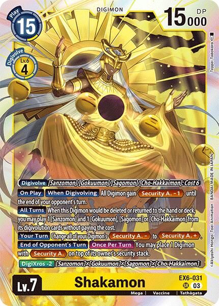 Shakamon EX6-031 [ Inglese / Giapponese ]