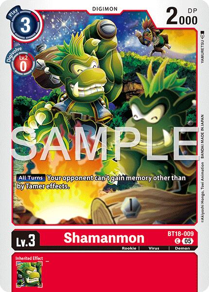 Shamanmon BT18-009 [ Inglese / Giapponese ]