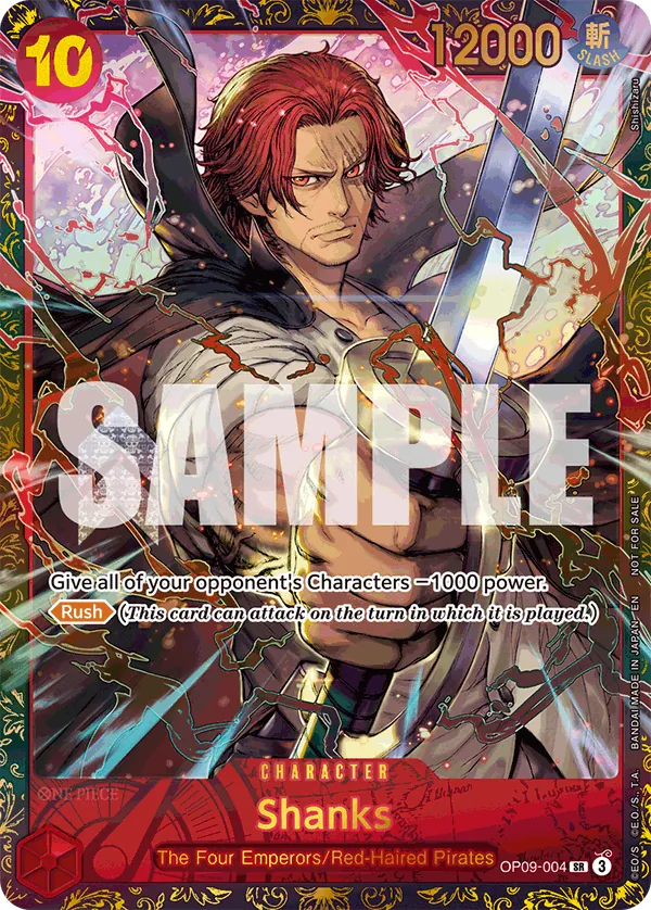 Shanks OP09-004 [ Inglese / Giapponese / Francese / Cinese Semplificato ]