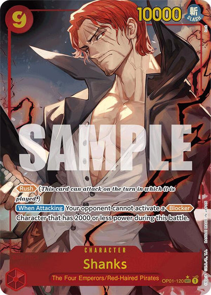 Shanks OP01-120 [ Inglese / Giapponese / Francese / Cinese Semplificato ]