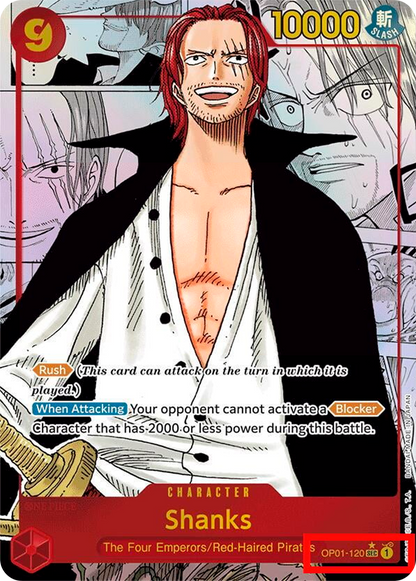 Shanks OP01-120 [ Inglese / Giapponese / Francese / Cinese Semplificato ]