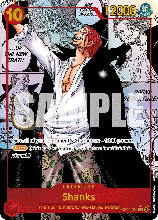 Shanks OP09-004 [ Inglese / Giapponese / Francese / Cinese Semplificato ]