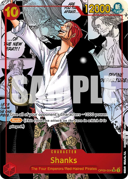 Shanks OP09-004 [ Inglese / Giapponese / Francese / Cinese Semplificato ]
