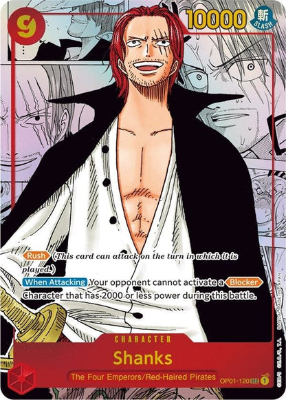 Shanks OP01-120 [ Inglese / Giapponese / Francese / Cinese Semplificato ]