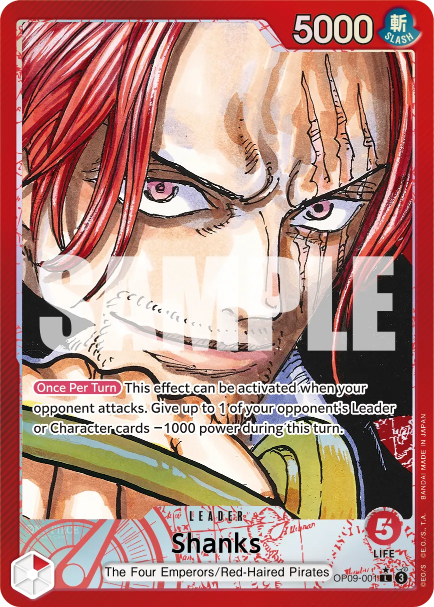 Shanks OP09-001 [ Inglese / Giapponese / Francese / Cinese Semplificato ]