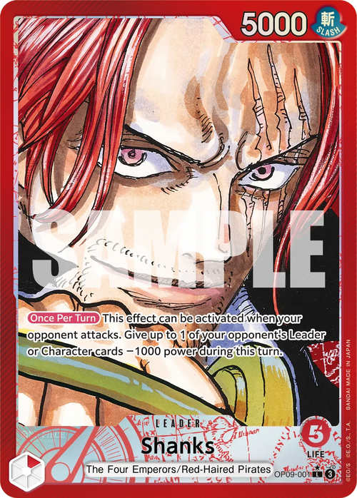 Shanks OP09-001 [ Inglese / Giapponese / Francese / Cinese Semplificato ]