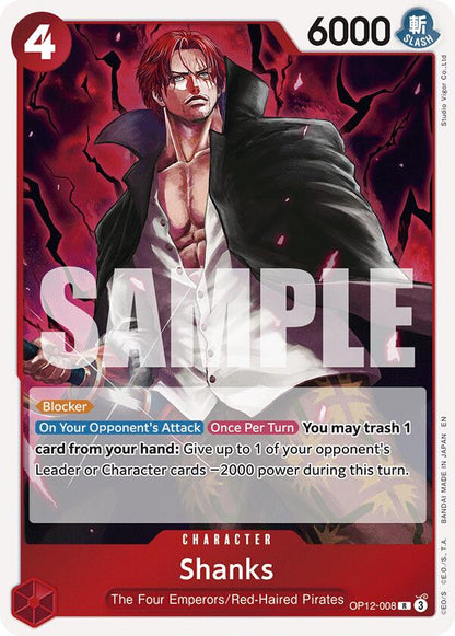 Shanks OP12-008 [ Inglese / Giapponese / Francese / Cinese Semplificato ]
