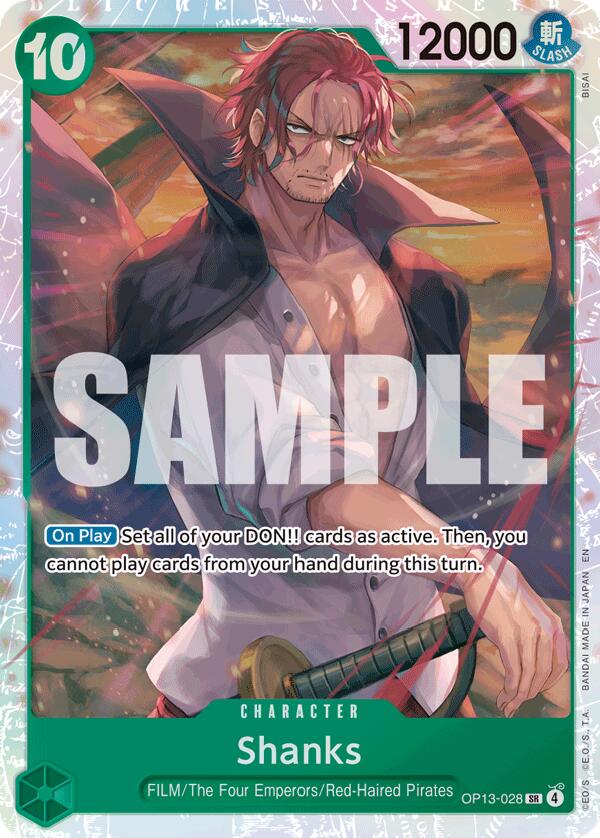 Shanks OP13-028 [ Inglese / Giapponese / Francese / Cinese Semplificato ]