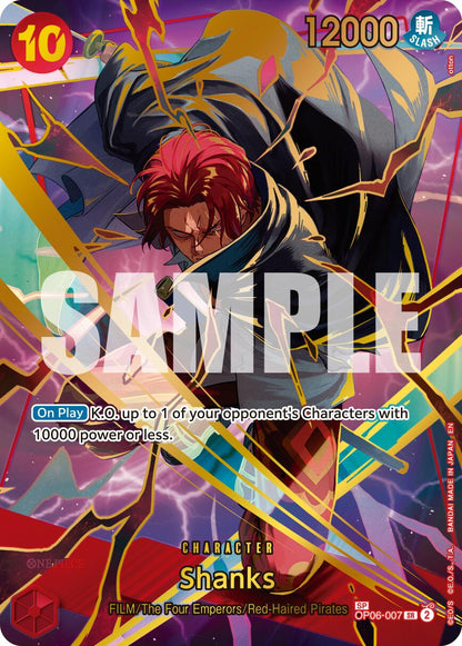 Shanks OP06-007 [ Inglese / Giapponese / Francese / Cinese Semplificato ]