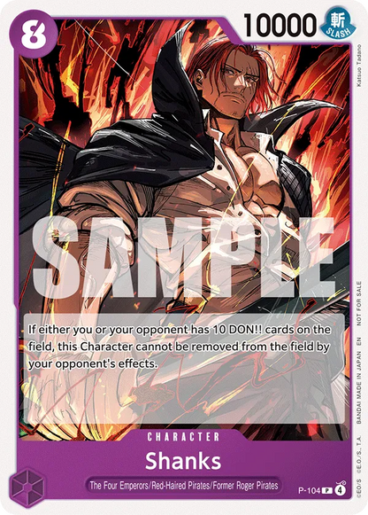 Shanks P-104 [ Inglese / Giapponese / Francese / Cinese Semplificato ]