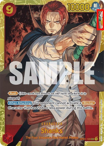 Shanks OP01-120 [ Inglese / Giapponese / Francese / Cinese Semplificato ]