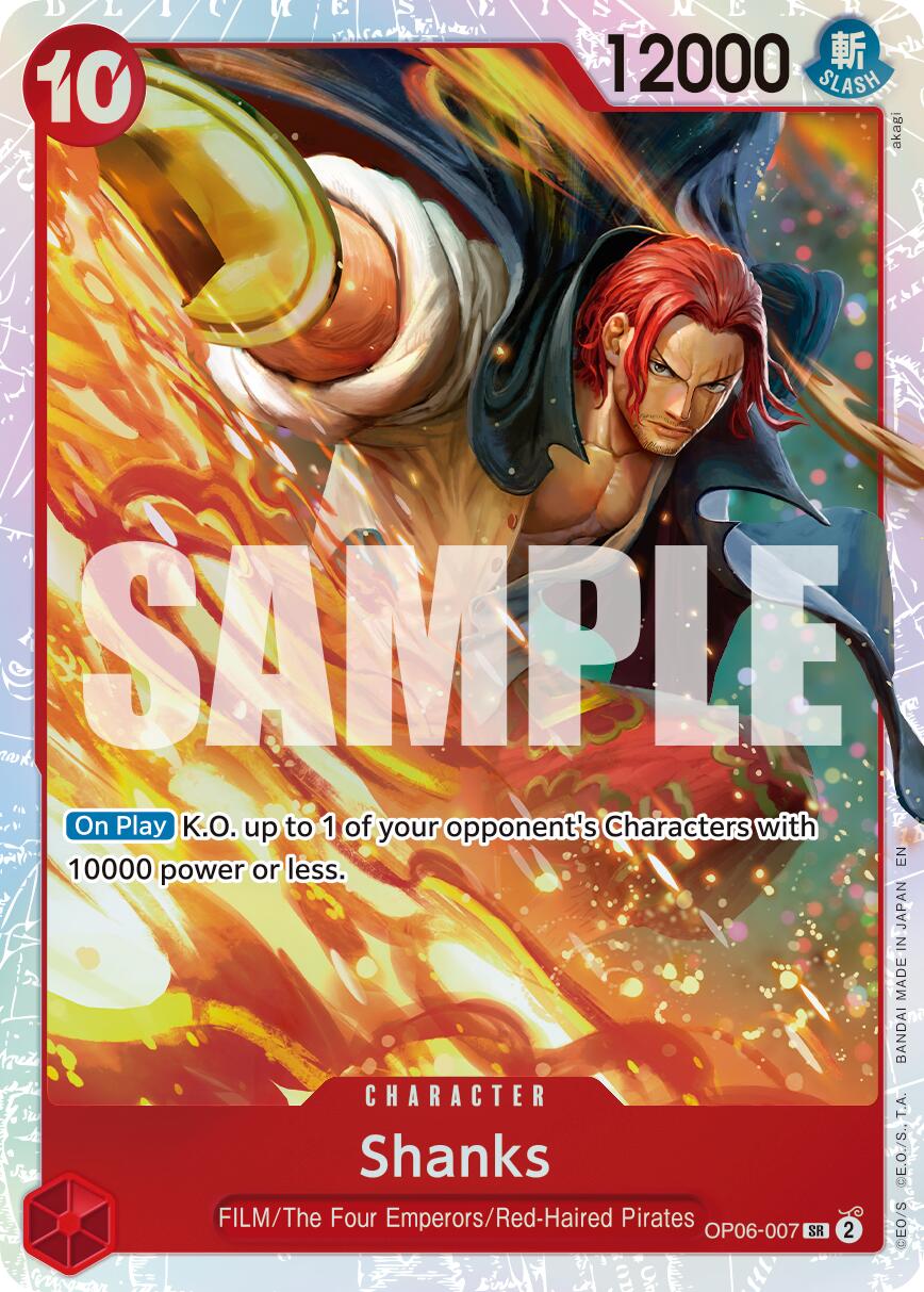 Shanks OP06-007 [ Inglese / Giapponese / Francese / Cinese Semplificato ]