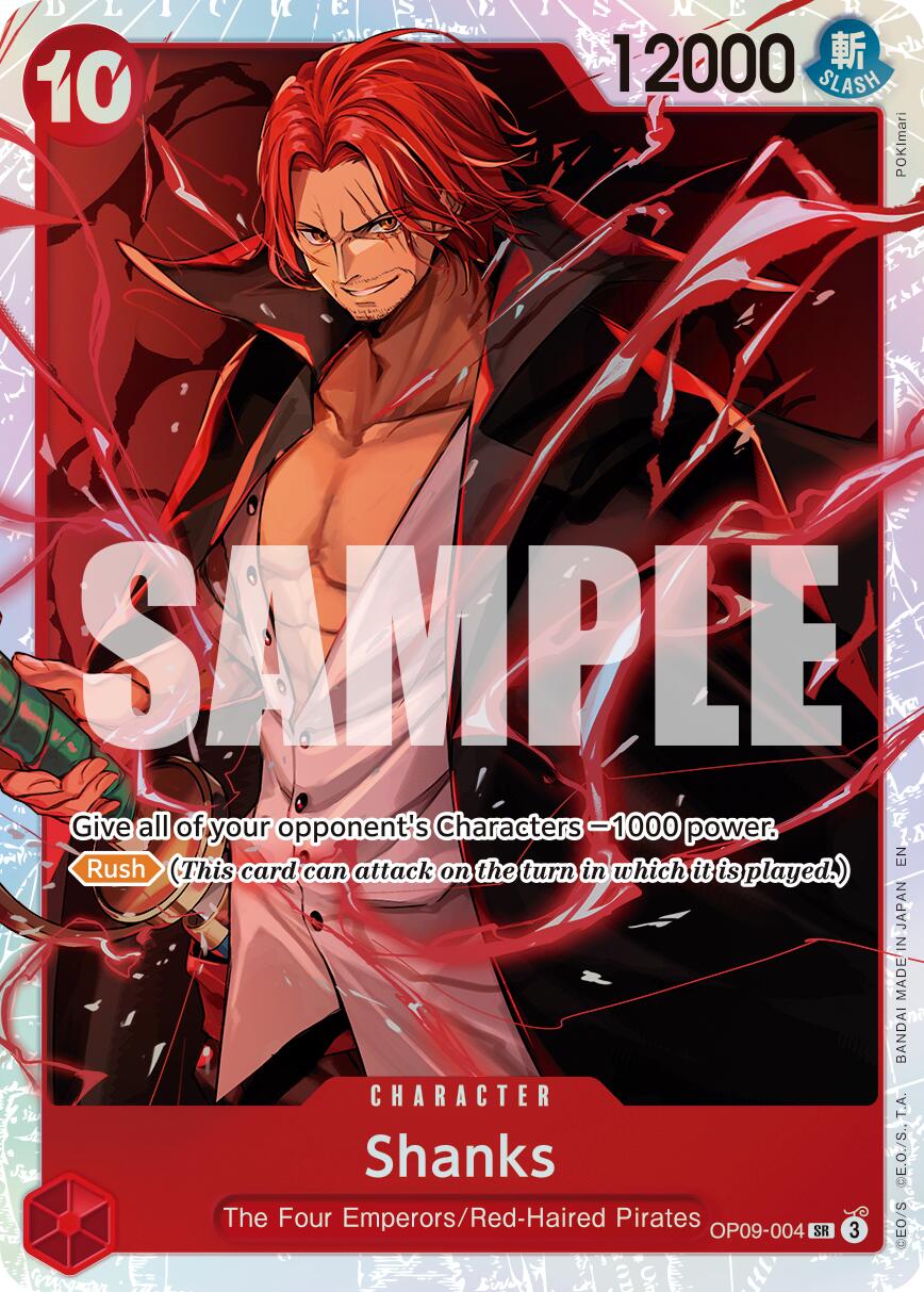 Shanks OP09-004 [ Inglese / Giapponese / Francese / Cinese Semplificato ]