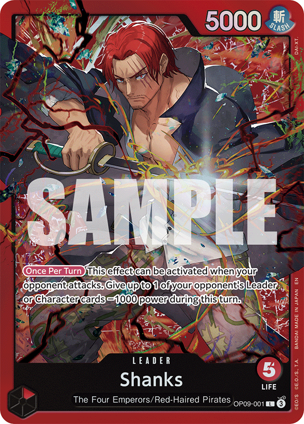 Shanks OP09-001 [ Inglese / Giapponese / Francese / Cinese Semplificato ]