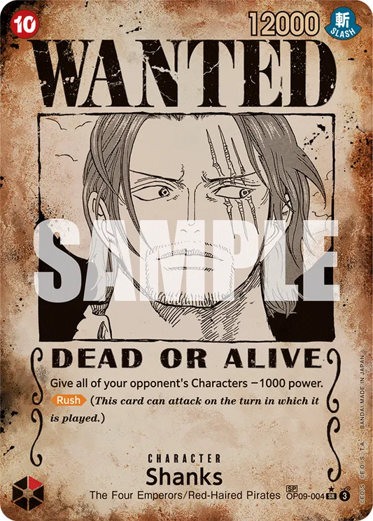 Shanks OP09-004 [ Inglese / Giapponese / Francese / Cinese Semplificato ]