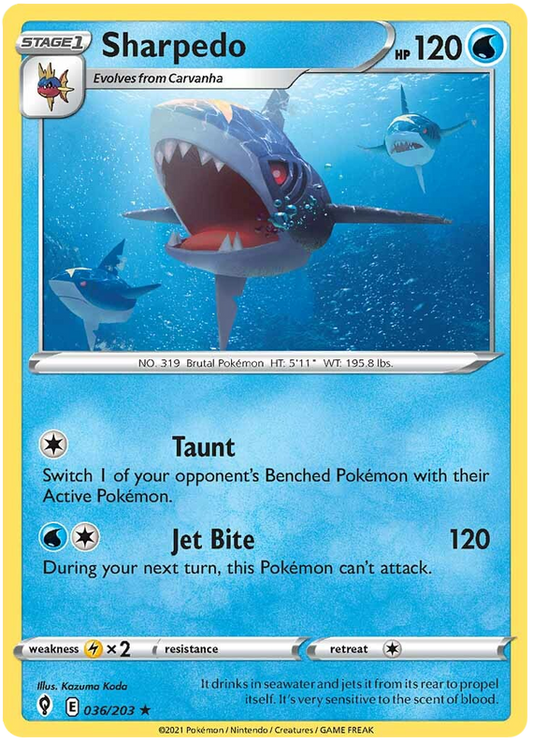 Sharpedo - Evoluzioni Eteree 036/203 [ Italiano / Inglese ]