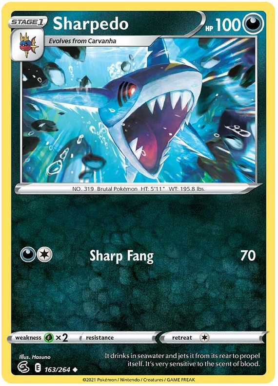 Sharpedo - Colpo Fusione 163/264 [ Italiano / Inglese ]