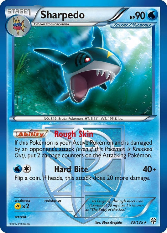Sharpedo - Uragano Plasma 33/135 [ Italiano / Inglese ]
