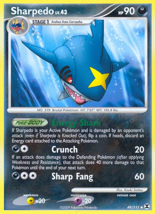Sharpedo Lv.43 - L'Ascesa dei Rivali 049/111 [ Italiano / Inglese ]