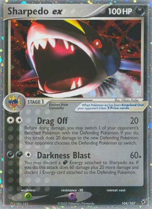 Sharpedo ex - EX Deoxys 104/107 [ Italiano / Inglese ]