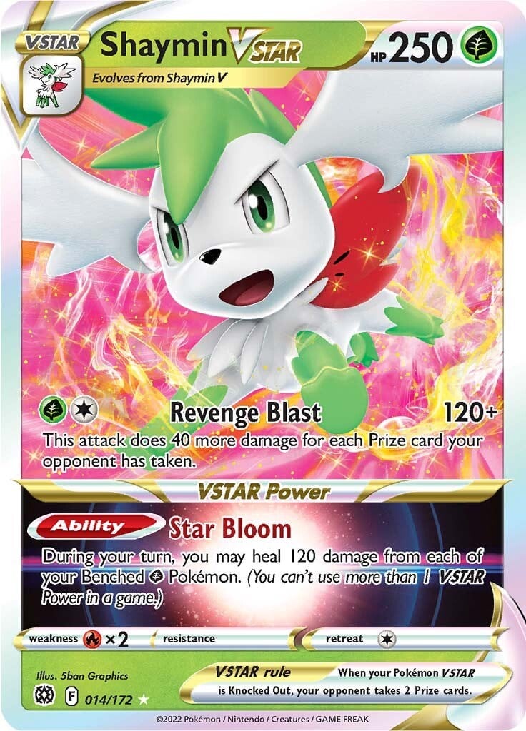 Shaymin V ASTRO - Astri Lucenti 014/172 [ Italiano / Inglese ]