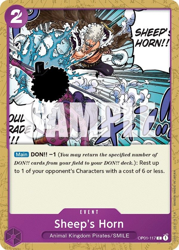 Sheep's Horn OP01-117 [ Inglese / Giapponese / Francese / Cinese Semplificato ]