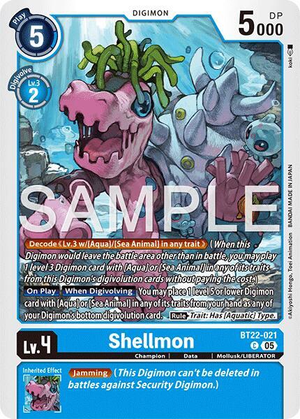 Shellmon BT22-021 [ Inglese / Giapponese ]