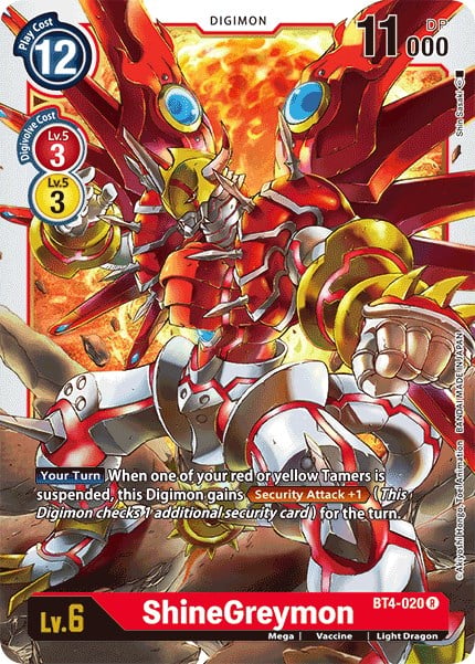 ShineGreymon BT4-020 [ Inglese / Giapponese ]