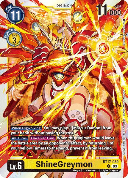 ShineGreymon BT17-039 [ Inglese / Giapponese ]