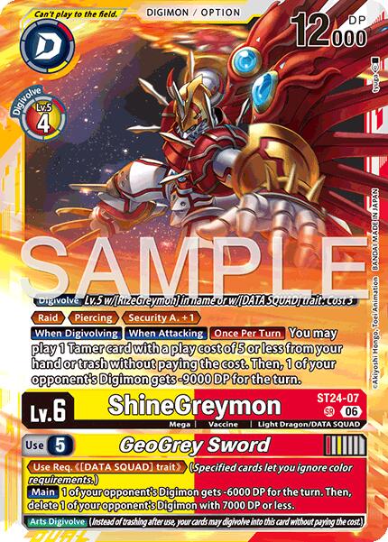 ShineGreymon /  / GeoGrey Sword ST24-07 [ Inglese / Giapponese ]