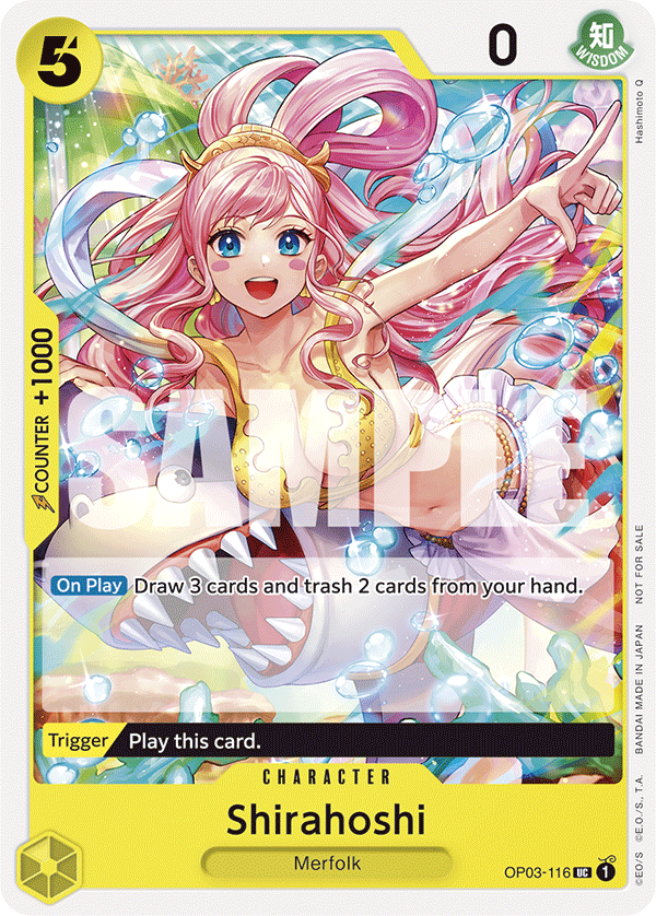 Shirahoshi OP03-116 [ Inglese / Giapponese / Francese / Cinese Semplificato ]