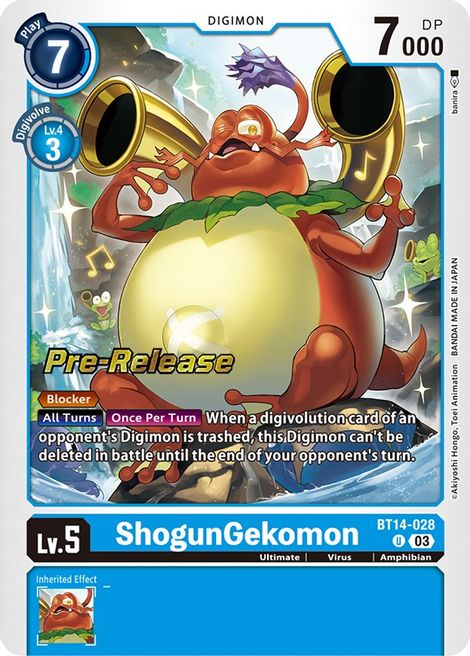ShogunGekomon BT14-028 [ Inglese / Giapponese ]